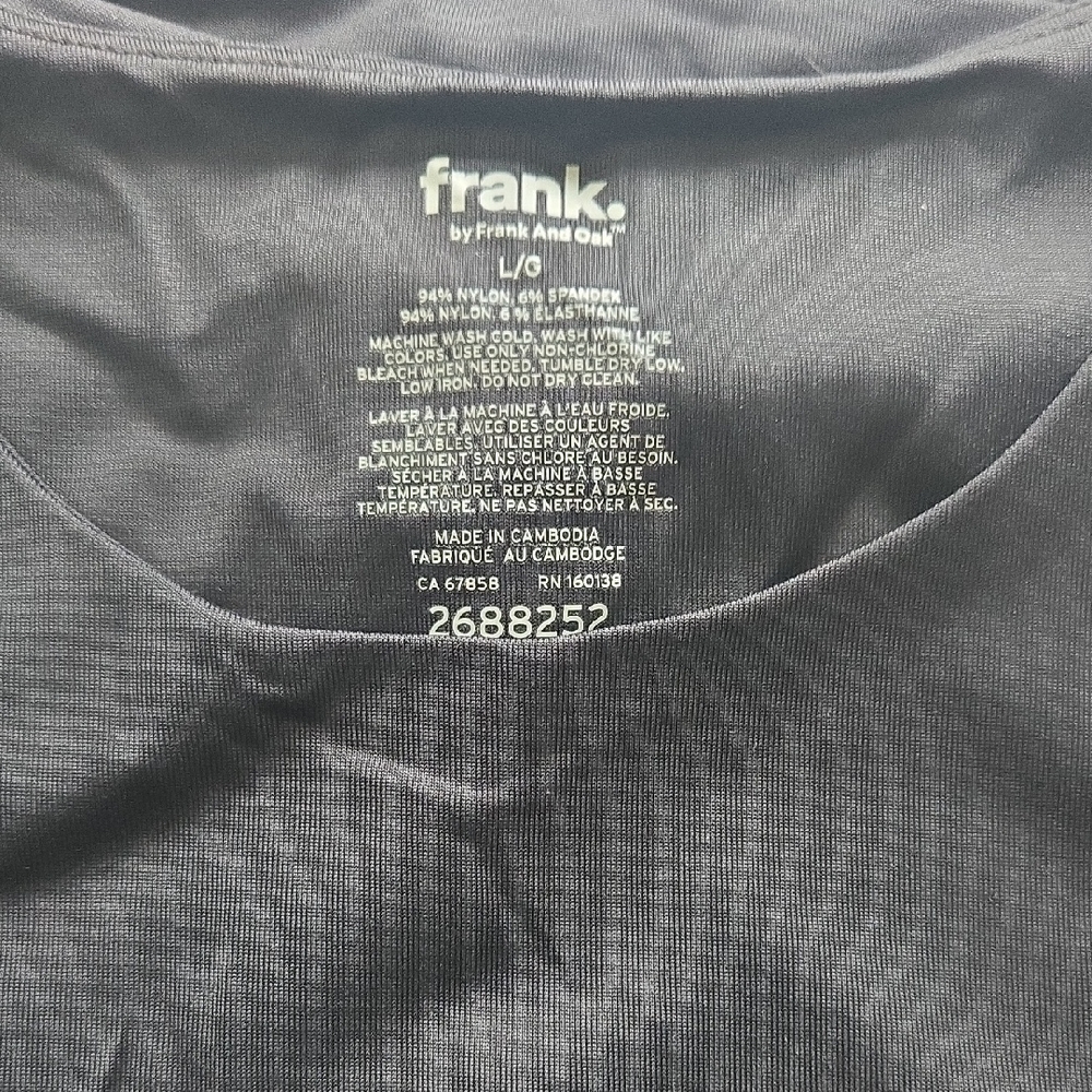 Frank & Oak Black Short Sleeve Tee